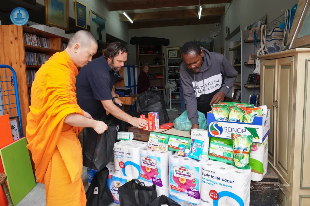 Donate medical supplies Cape Town Meditation Centre